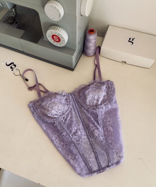 Corset Aurora lila Pastel