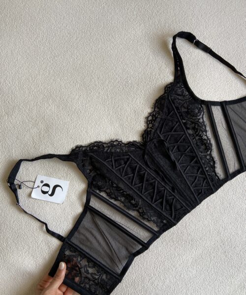 Corset Agatha Negro y Blanco